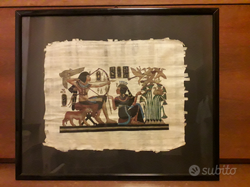 Dipinto antico Egitto in Papiro