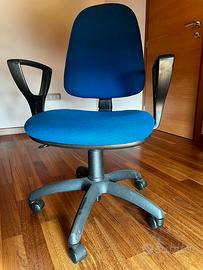 SEDIA UFFICIO COLORE BLU
