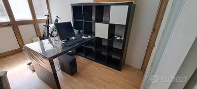 Scrivania da lavoro + libreria