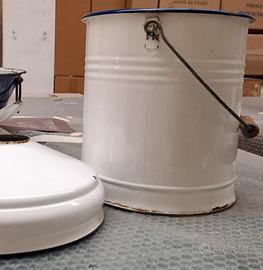 Secchio in latta smaltata 900