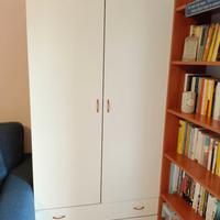 Armadio 2 ante con libreria
