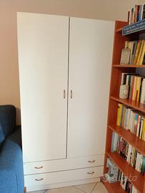Armadio 2 ante con libreria