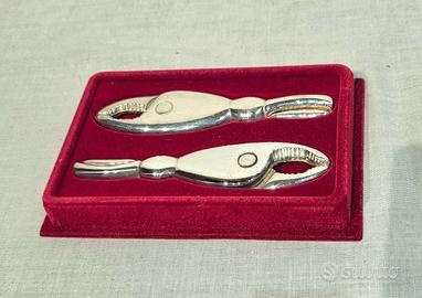 Pinza per aragosta vintage placcate argento anni 6