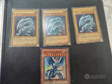 drago bianco occhi blu carte Yu gi oh rare