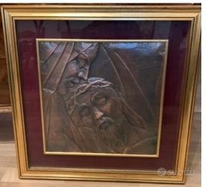QUADRO - CRISTO CON MADONNA (IN BRONZO)