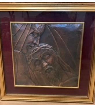 QUADRO - CRISTO CON MADONNA (IN BRONZO)