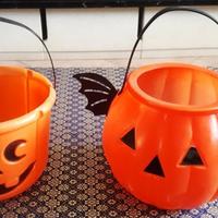 Coppia cestini per caramelle Halloween