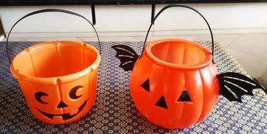 Coppia cestini per caramelle Halloween