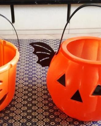 Coppia cestini per caramelle Halloween