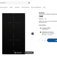 Piano cottura a induzione, IKEA 300 nero, 29 cm