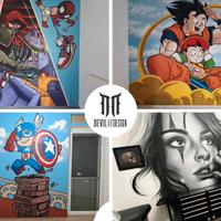 realizzo murales in camerette locali o esterni