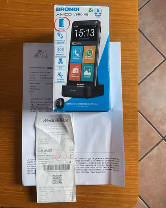 TELEFONO PER ANZIANI BRONDI AMICO VERO 4 G