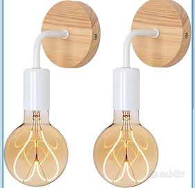 Lampada applique da parete muro abat jour