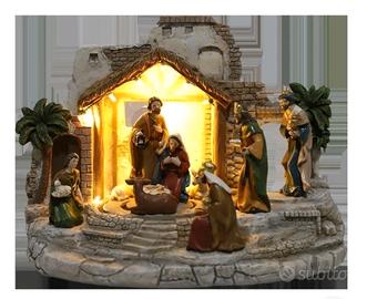 CARILLON PRESEPE GIGANTE h.29 CON MUSICHE NATALE
