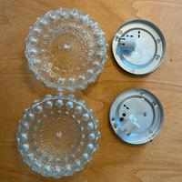 Coppia  lampade plafoniere/a plic vintage anni 80