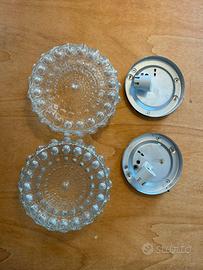 Coppia  lampade plafoniere/a plic vintage anni 80