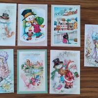7 cartoline vintage anni '80