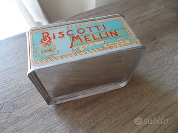 VINTAGE TIN BOX MELLIN COOKIES