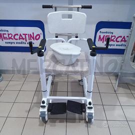 SEDIA A ROTELLE BIANCO NERO + ACC SP