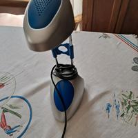 Lampada da tavolo regolabile blu/grigia