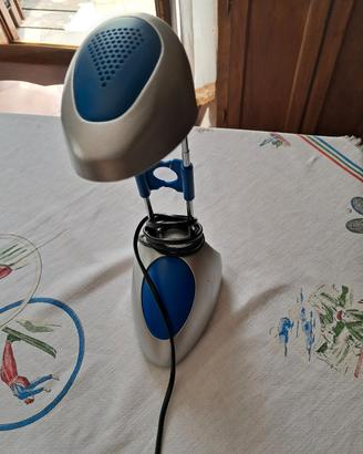 Lampada da tavolo regolabile blu/grigia