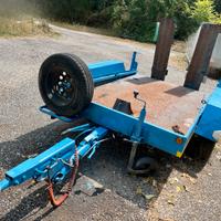 Carrello 2assi trasporto macchine operatrici