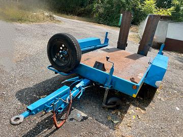 Carrello 2assi trasporto macchine operatrici