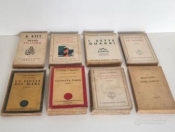 Lotto libri antichi vintage 8 romanzi anni '29 '49