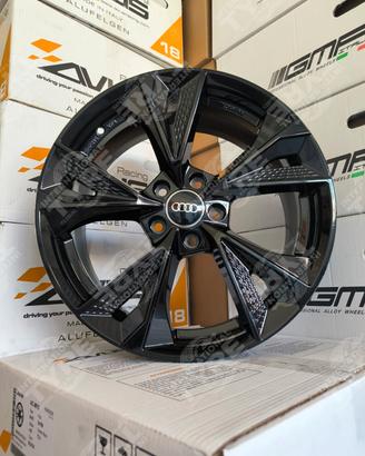 4CerchiNUOVI EW 18" - Neri Lucidi (Audi, VW, Merc