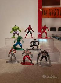 Lotto personaggi marvel in metallo metalfigs jada