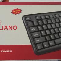 Tastiera italiana USB 108 tasti Link colore nero