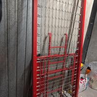 Letto a Castello in Metallo Rosso - Completo