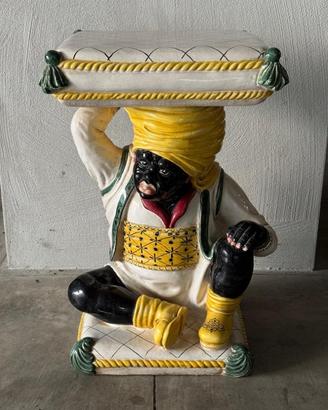 Tavolino ceramica italiana moro siciliano anni 50