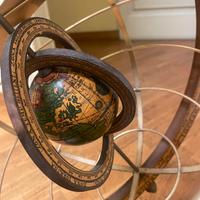 Grande sfera armillare mappamondo vintage
