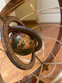Grande sfera armillare mappamondo vintage