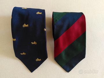 Due cravatte vintage in seta