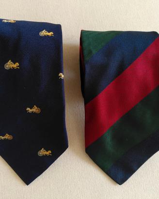 Due cravatte vintage in seta