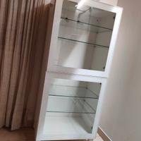 Vetrina IKEA BESTA - Ante GLASSVIK e Ripiani in ve