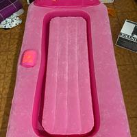 Materasso da campeggio rosa e celeste