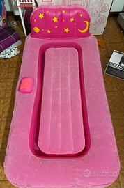 Materasso da campeggio rosa e celeste