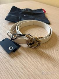 Cintura Pinko in pelle bianca