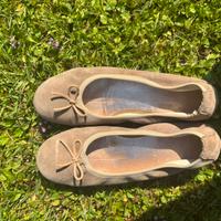 Ballerine pelle scamosciata made in italy tg 35½