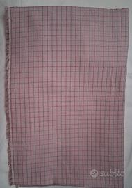 scampolo flanella rosa a quadretti 