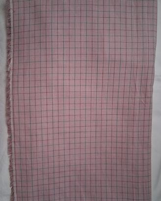 scampolo flanella rosa a quadretti 