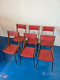 Set di 6 sedie Carlo Ratti