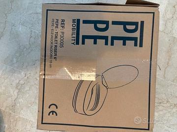 PEPE Mobility Rialzo WC per Anziani con Coperchio