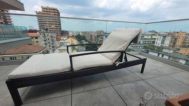 Lettino sdraio regolabile da esterno