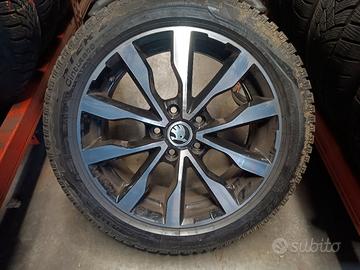 Ruote complete cerchio in lega Volkswagen Skoda 