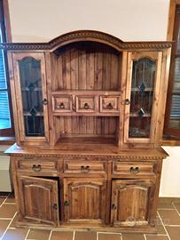 Credenza vetrina in legno
