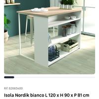 Tavolo isola nordik bianco